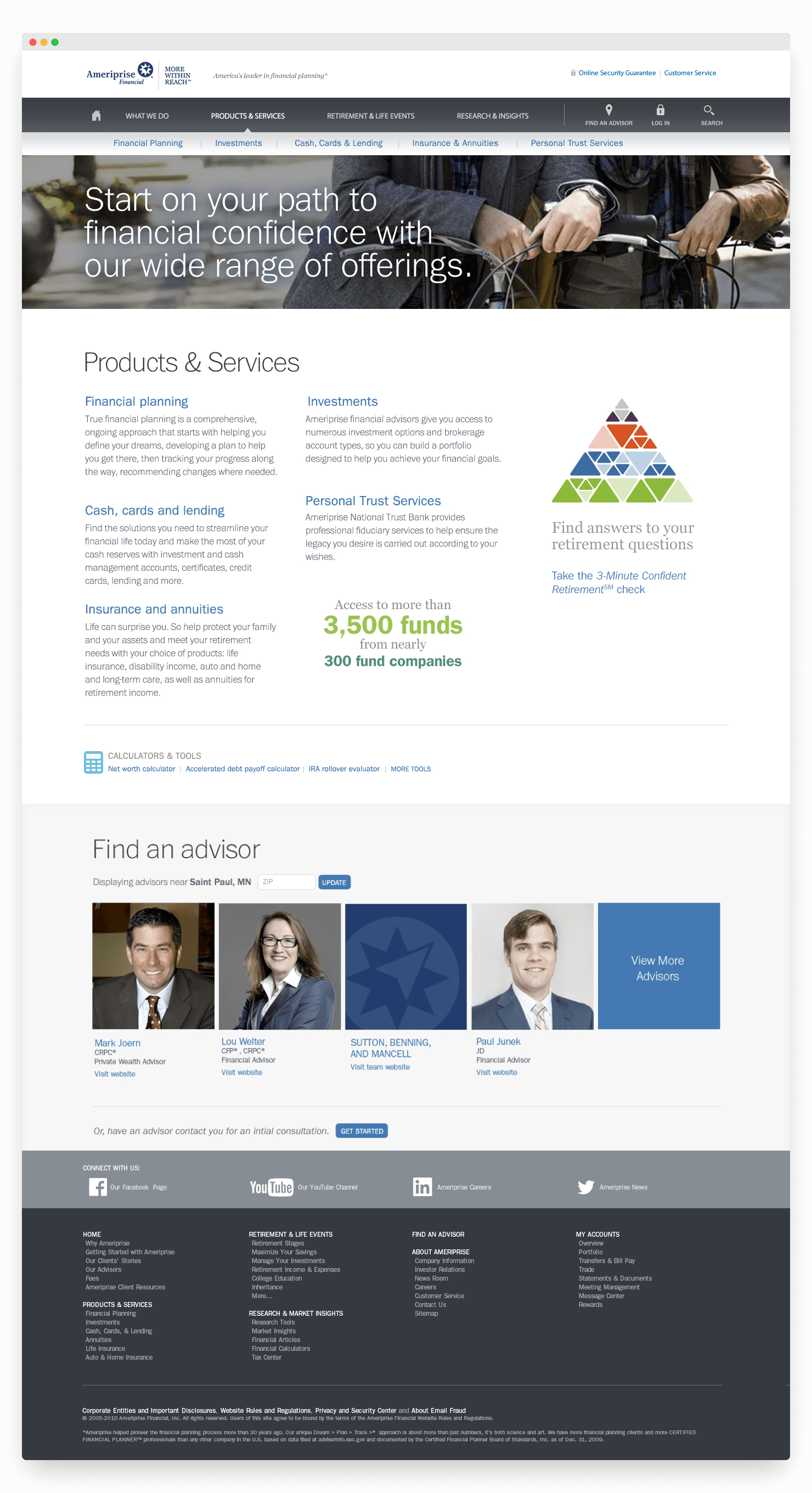 Ameriprise Financial Redesign