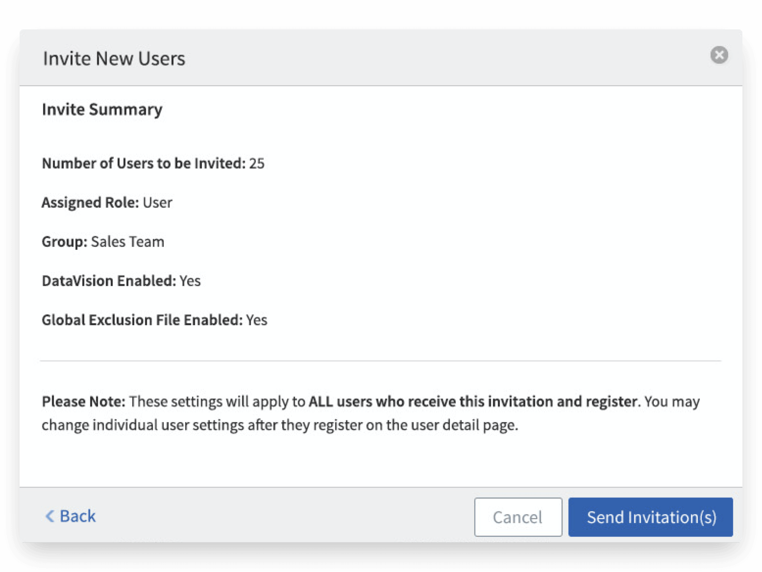 D&B Hoovers Invitation Flow
